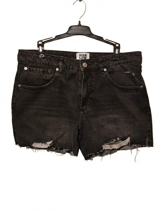 Harlow Pants - Harlow Denim Black Distressed Shorts Size 31  NWOT